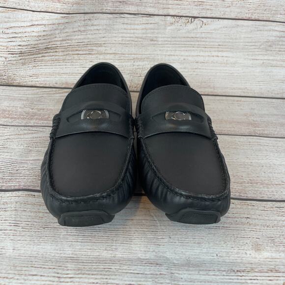 Coach C Coin Mens Sz 7.5D Leather Driver Loafers Black - TRIED ON ONLY - Picture 3 of 11